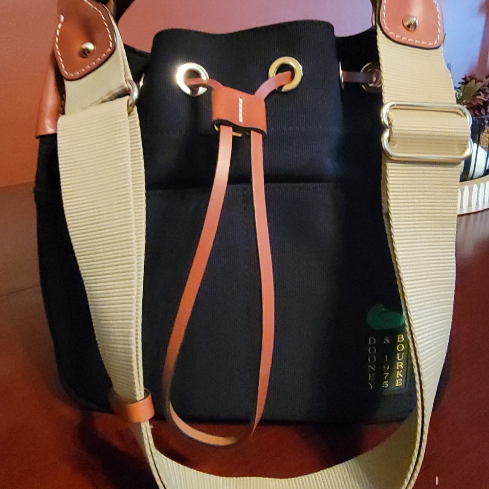 Dooney & Bourke Canvas Drawstring 25 Bag - Picture 9 of 9